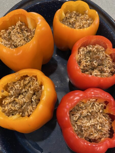 Easy Stuffed Bell Peppers Recipe Emmandi S Kitchen   IMG 4743 450x600 