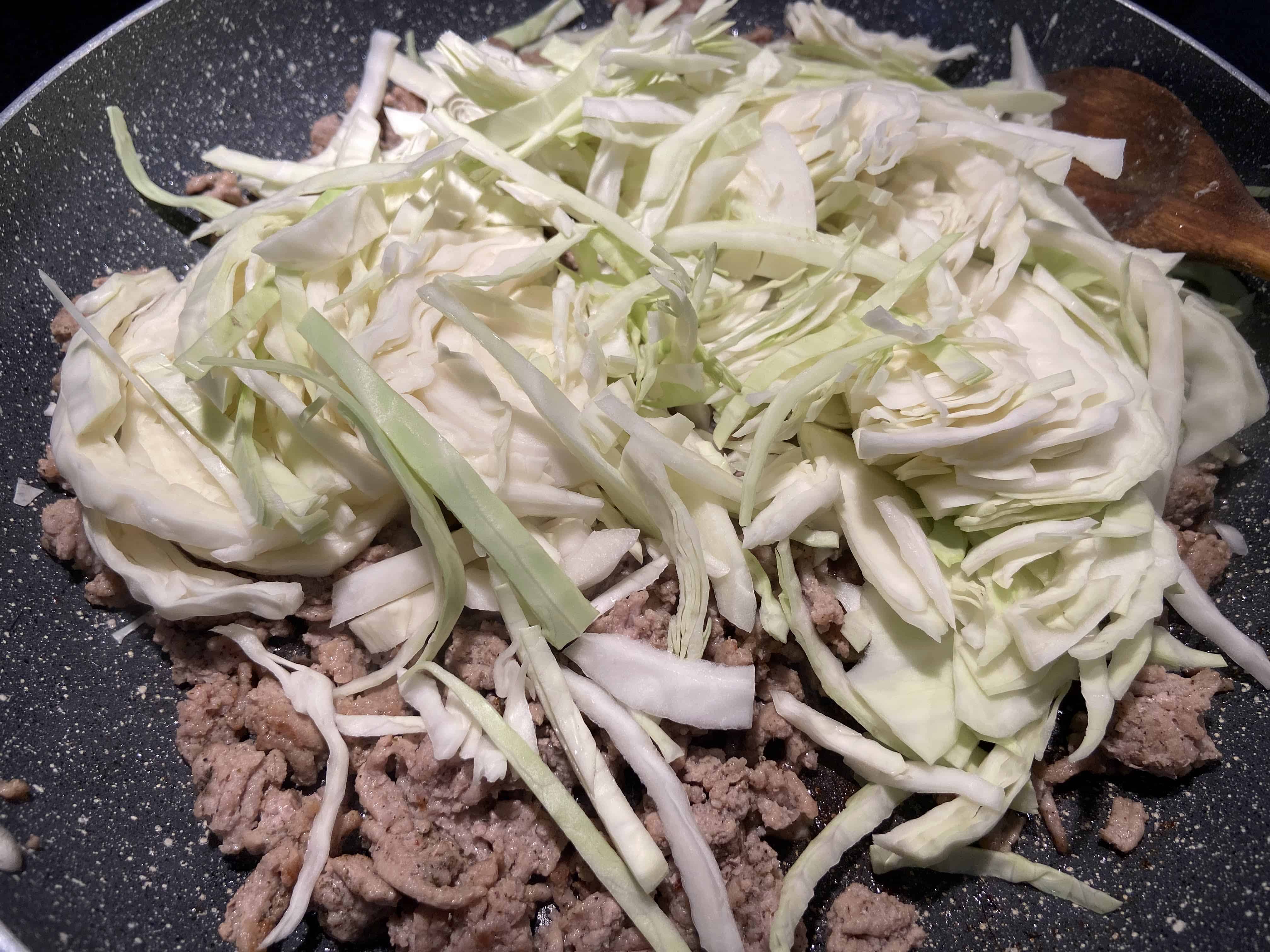 ground turkey and cabbage