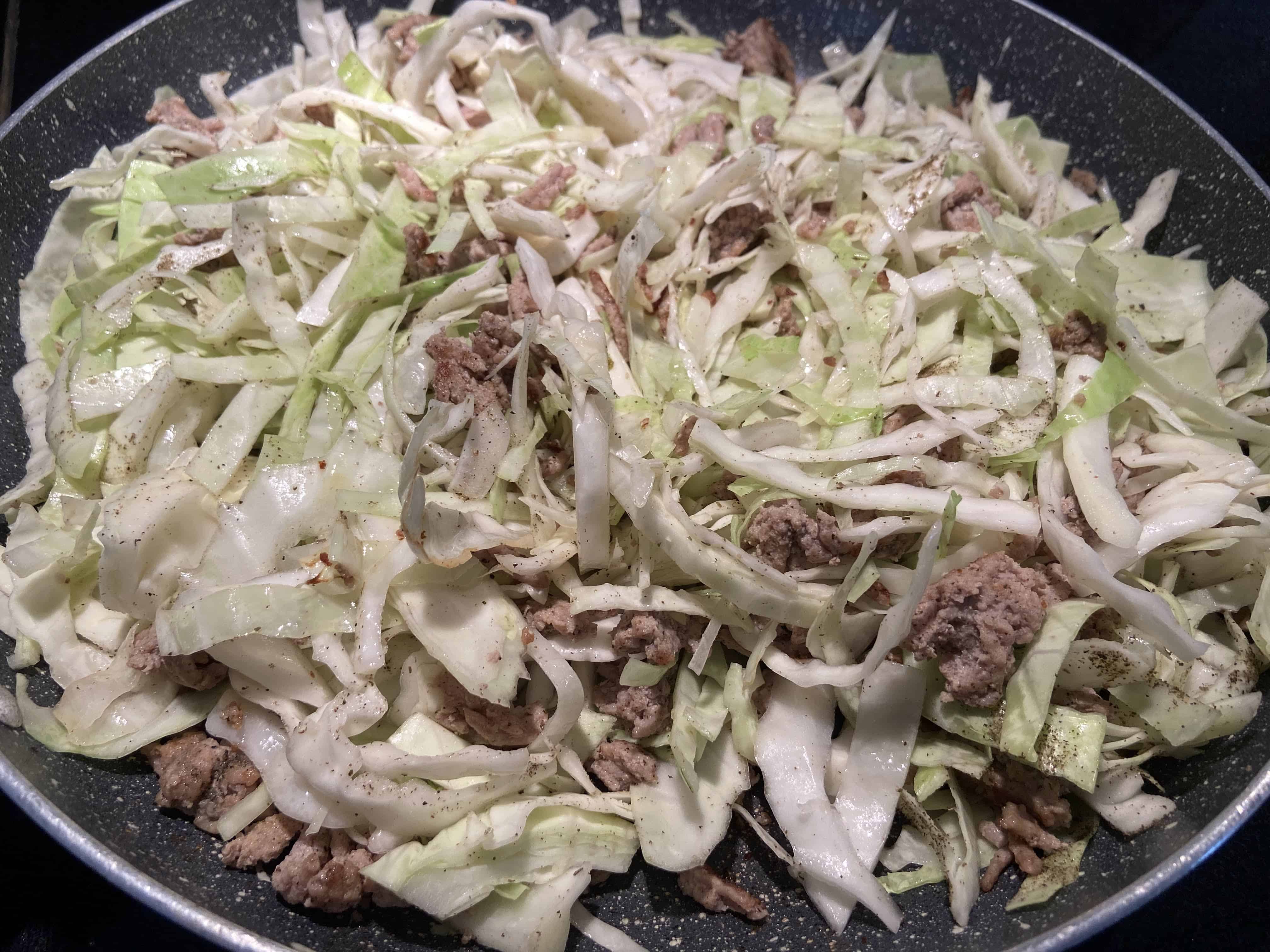 ground turkey and cabbage