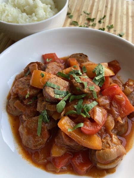 Italian Sausage Peppers and Onions Stir Fry Recipe - Emmandi's Kitchen