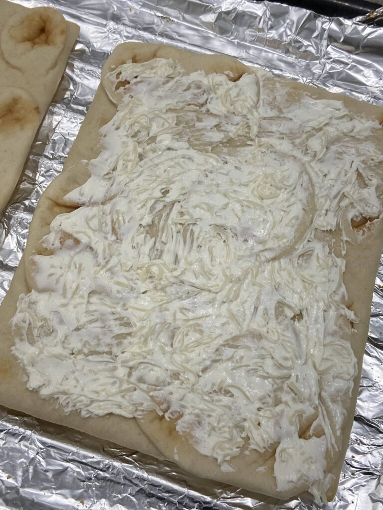 flatbread
cream cheese