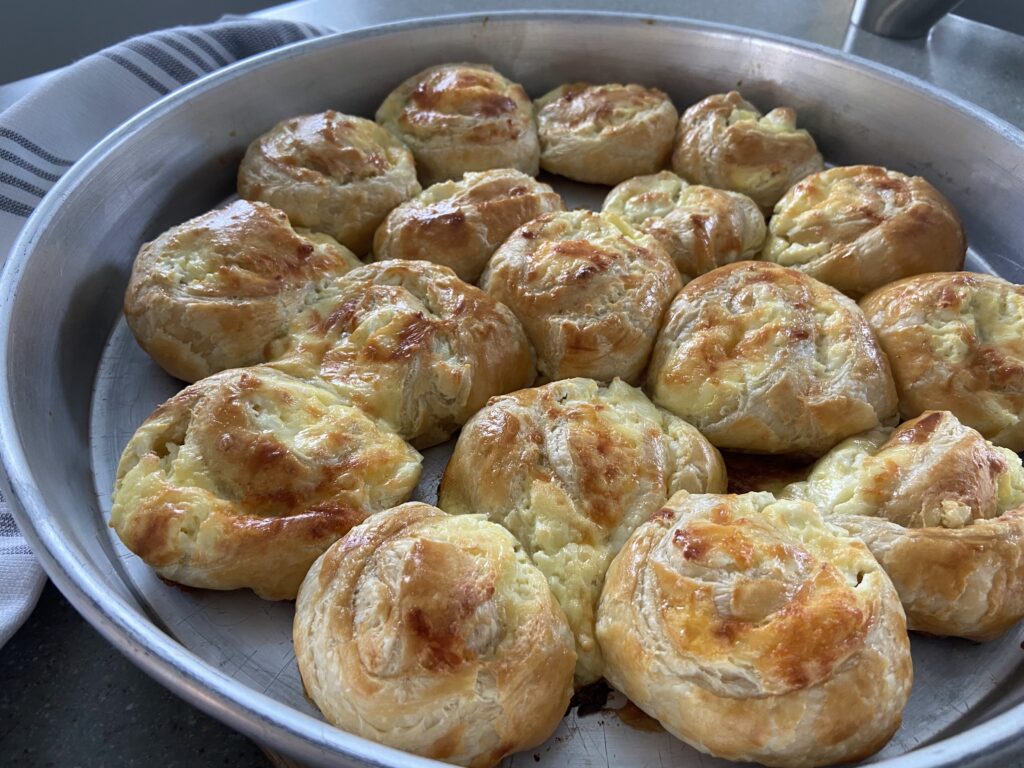 puff pastry 
pinwheels
feta
cheesy appetizer