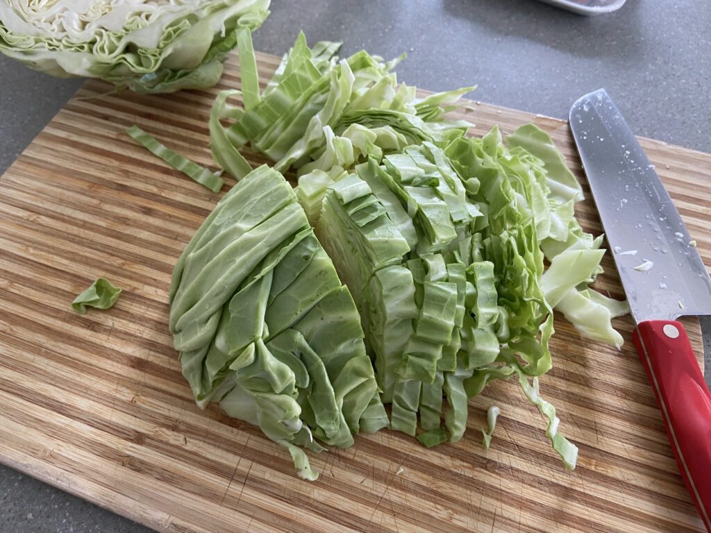 chopped fresh cabbage