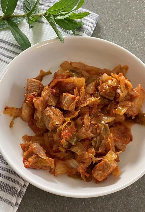 stewed cabbage and pork easy cabbage recipe