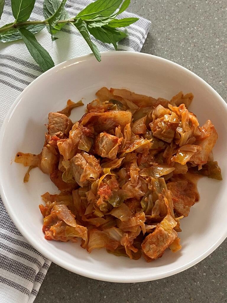 stewed cabbage and pork easy cabbage recipe