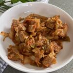 stewed cabbage and pork