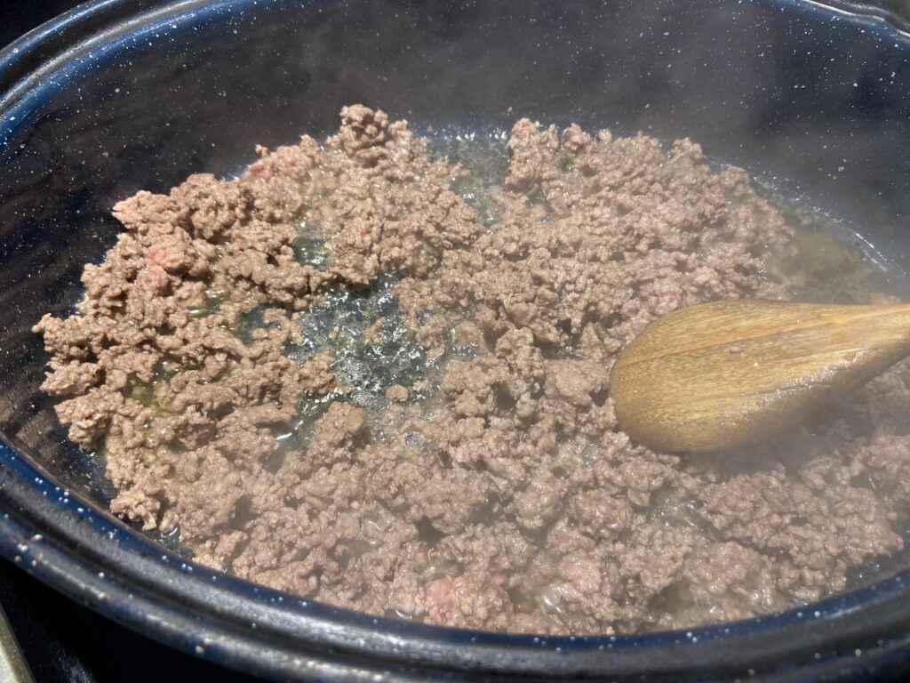 sautéed ground beef