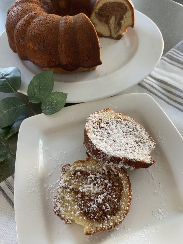 bundt cake with walnuts
marble cake
chocolate and vanilla bundt cake with walnuts