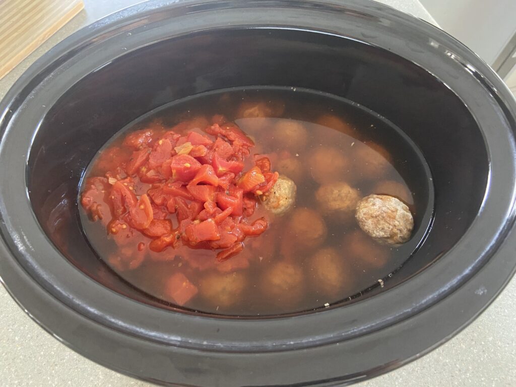 frozen meatballs in slow cooker crock pot