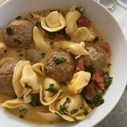 slow cooker recipes crockpot recipe tortellini meatballs soup