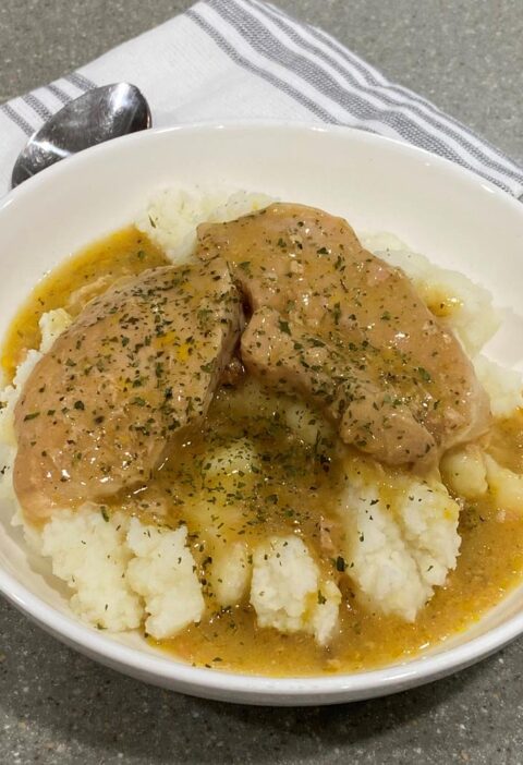 slow cooker pork chops creamy pork chops