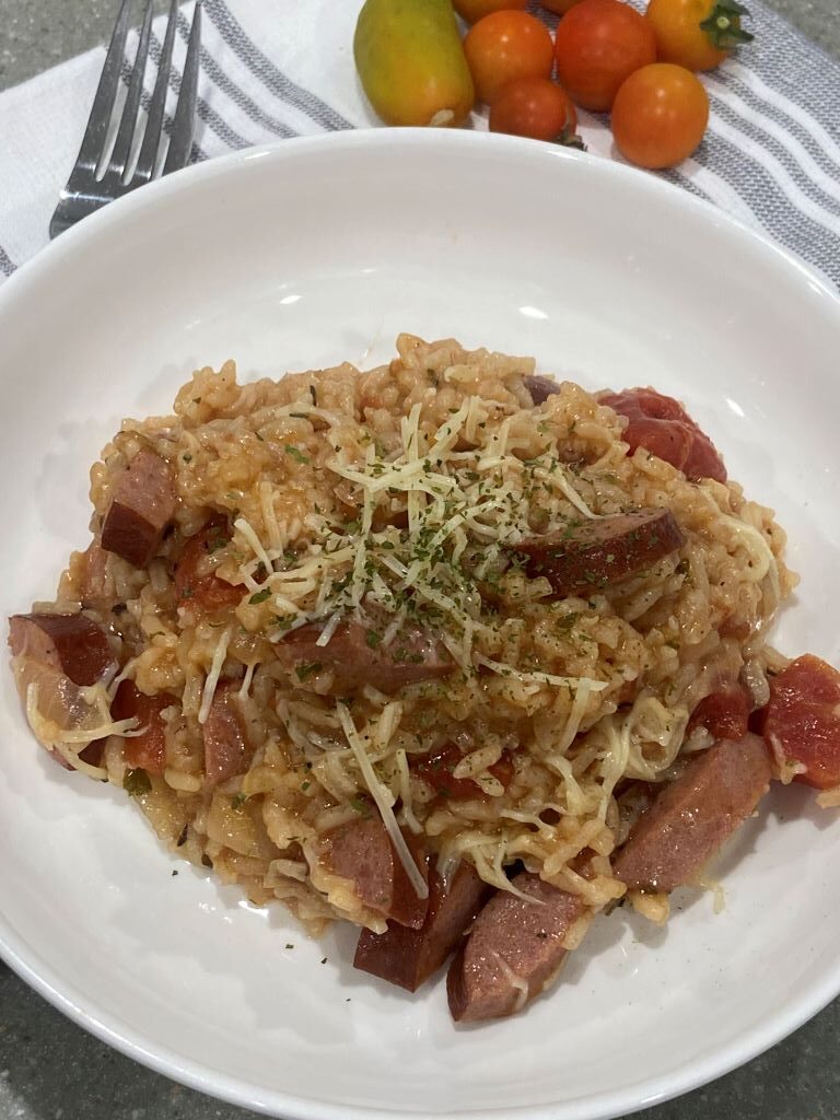 rice and kielbasa sausage and rice one pot meal