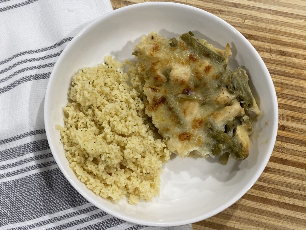 3 ingredient chicken green bean casserole